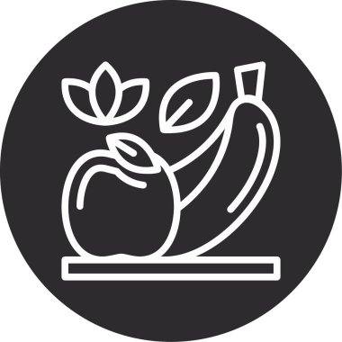 Gıda simgesinin vektör illüstrasyonu