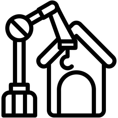 ev evi simgesi taslak biçiminde