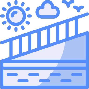 Bina inşa simgesi düz biçimli