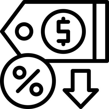 Dolar. Web simgesi basit illüstrasyon