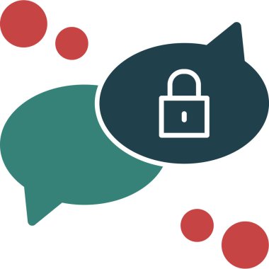 Internet güvenlik simgesi, vektör çizim