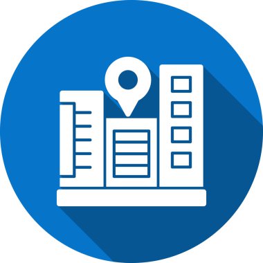 Vektör konumu simge illüstrasyonu