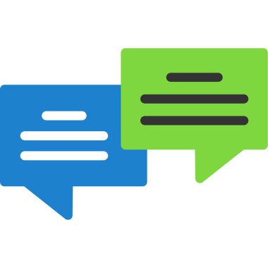 Sohbet simgesi vektör illüstrasyonu