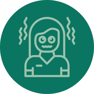 Bir kadın simgesinin vektör illüstrasyonu