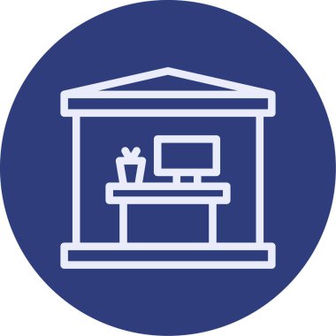 Mobilya simgesinin vektör illüstrasyonu