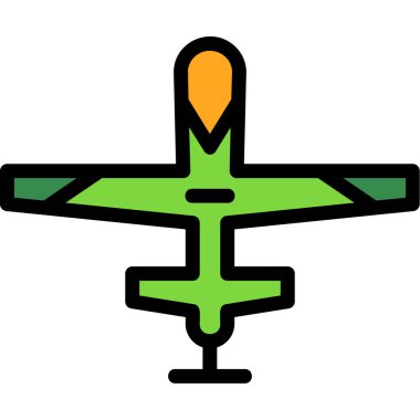 Uçak simge vektör çizim