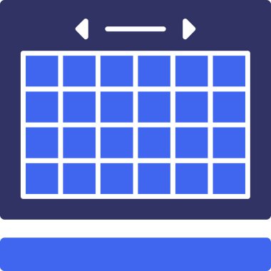 Takvim simgesi vektör illüstrasyonu