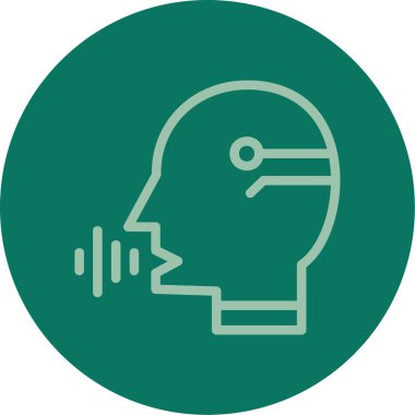 İnsan kafasının vektör illüstrasyonu