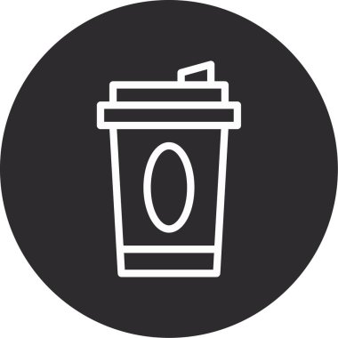 Kahve fincanı simgesinin vektör çizimi