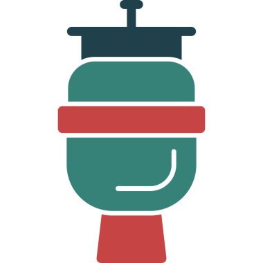 Yangın musluğu vektör ikonu. düz tasarım illüstrasyon.