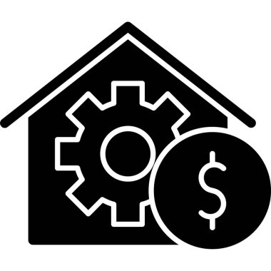 para yönetimi simgesi, vektör illüstrasyonu