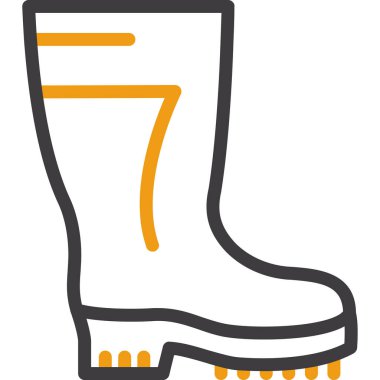 Çizmeler web renk vektörü simgesi