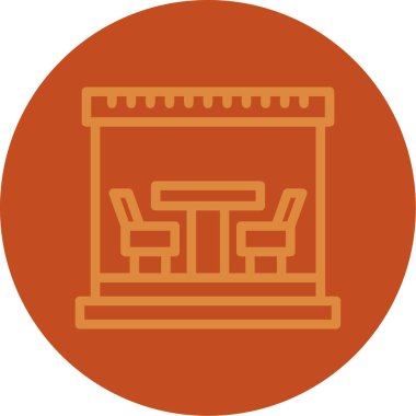 Modern simgenin vektör illüstrasyonu