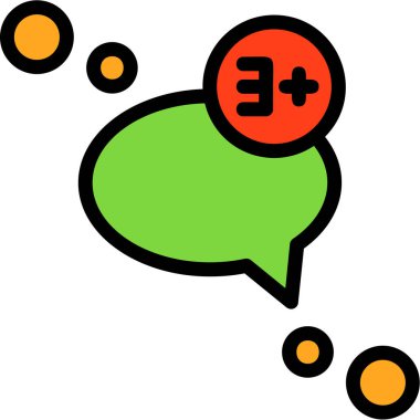 Sohbet simgesi vektör illüstrasyonu