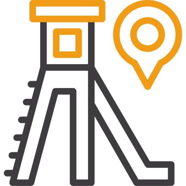 gps. Web simgesi basit illüstrasyon