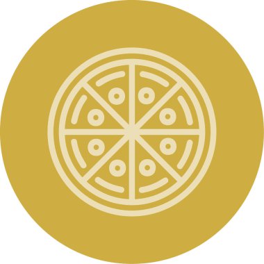 pizza. Web simgesi basit tasarım