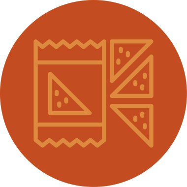 Pizza ikonu vektör illüstrasyonu