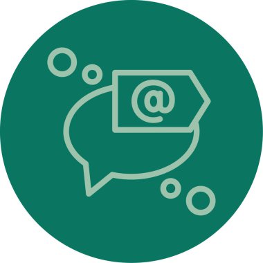 ileti ikonu vektör illüstrasyonu