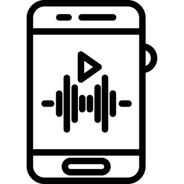 Akıllı telefon. Web simgesi basit tasarım