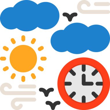 hava durumu web simgesi vektör illüstrasyonu