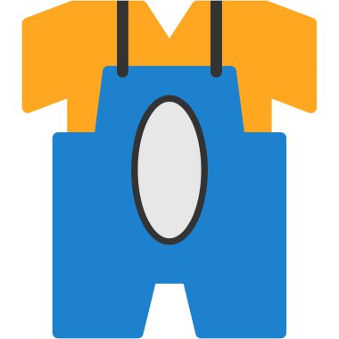 giysi moda ikonu düz stil