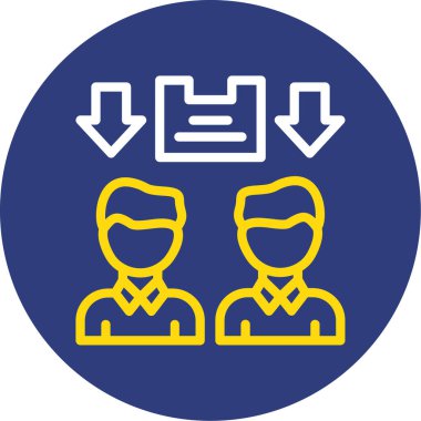 İş simgesinin vektör illüstrasyonu