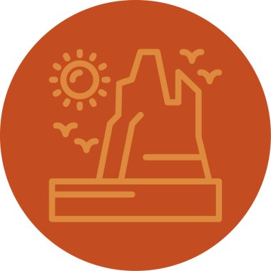 Güzel bir simgenin vektör illüstrasyonu