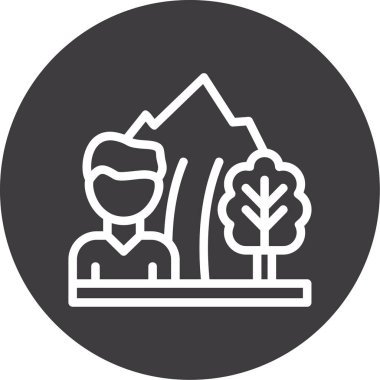 Modern yapı simgesinin vektör illüstrasyonu