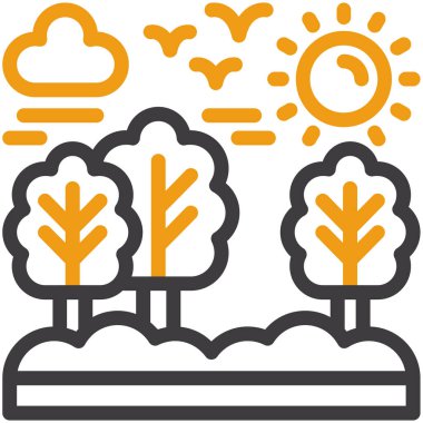 Hava durumu simgesi, vektör illüstrasyonu