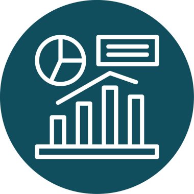 İş ve finans simgesinin vektör illüstrasyonu