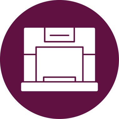 Bilgisayar. Web simgesi basit tasarım