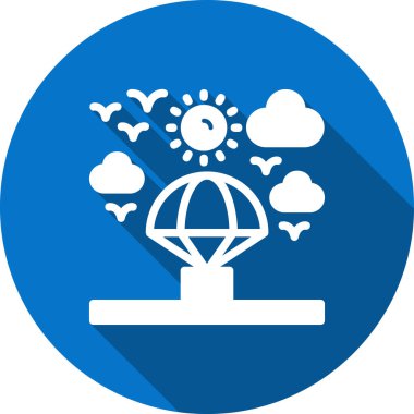 Küresel simge vektör illüstrasyonu