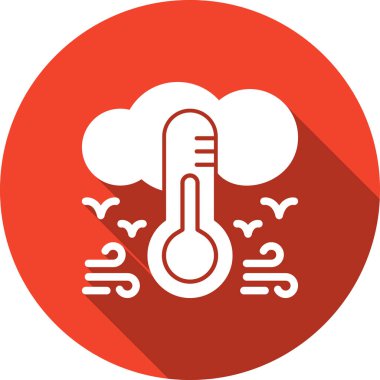 termometre simgesi vektör illüstrasyonu