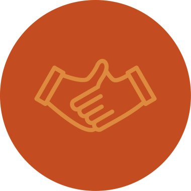 el sıkışma simge vektör çizim