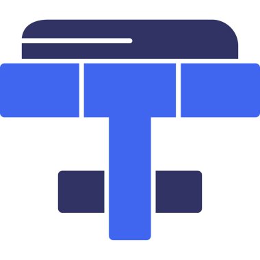 Bina. Web simgesi basit illüstrasyon