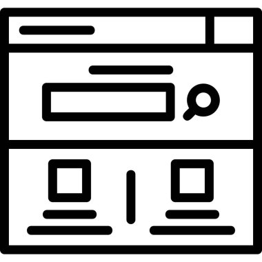 Web tasarım simgesi, vektör illüstrasyonu