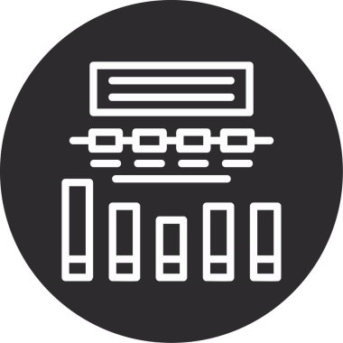 Veri analizi. Web simgesi basit illüstrasyon