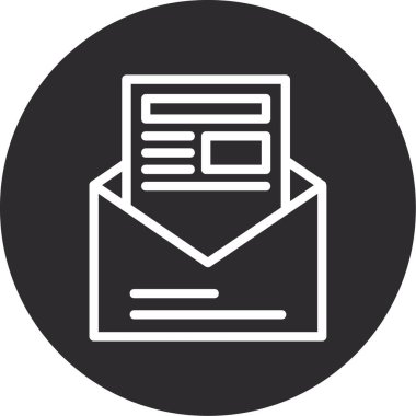 e- posta simgesi, vektör illüstrasyonu