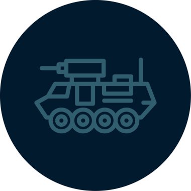 illüstrasyon askeri makine simgesi