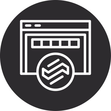 Tarayıcı tarayıcı simgesi ana hat biçiminde