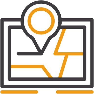 Bilgisayar. Web simgesi basit illüstrasyon