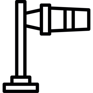 Lamba lambası simgesi dış hat biçiminde