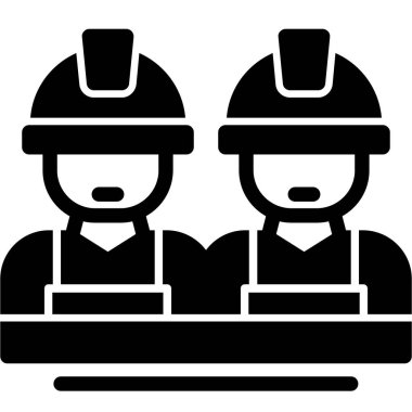 İnşaat işçileri Basit tasarım