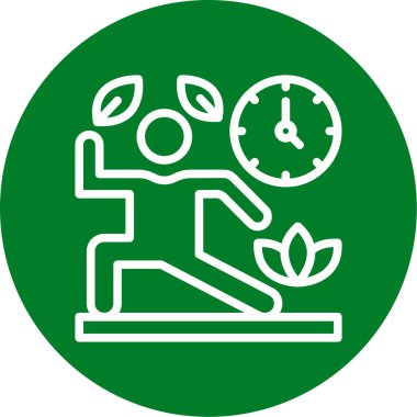 Saat simgesi, vektör illüstrasyonu