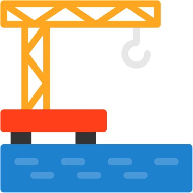 vinç simgesi vektör illüstrasyonu