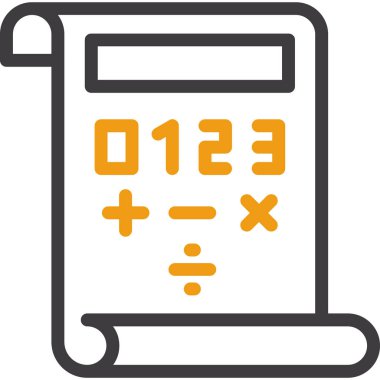 vektör biçiminde hesap makinesi simgesi.