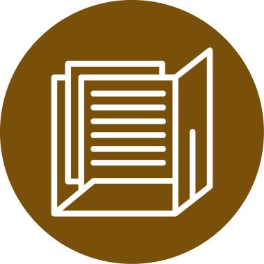 Kitap simgesinin vektör illüstrasyonu