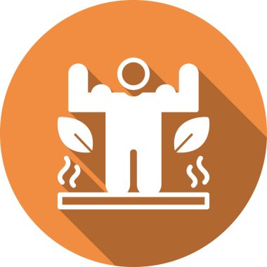 Bir benzin istasyonunun izole edilmiş tek bir simgesinin vektör çizimi