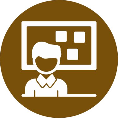 İş. Web simgesi basit illüstrasyon