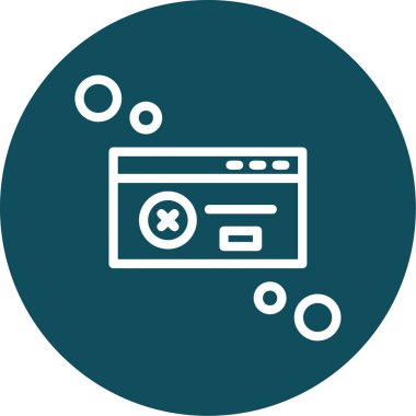 tarayıcı simgesi vektör illüstrasyonu